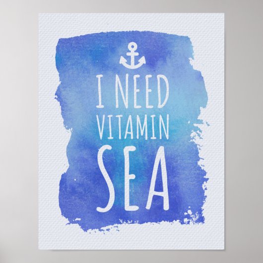 Ich brauche Vitamin Sea Poster (Vorne)