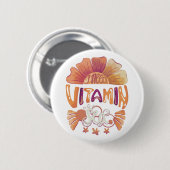 Ich brauche Vitamin Sea - Sunset Edition Button (Vorne & Hinten)