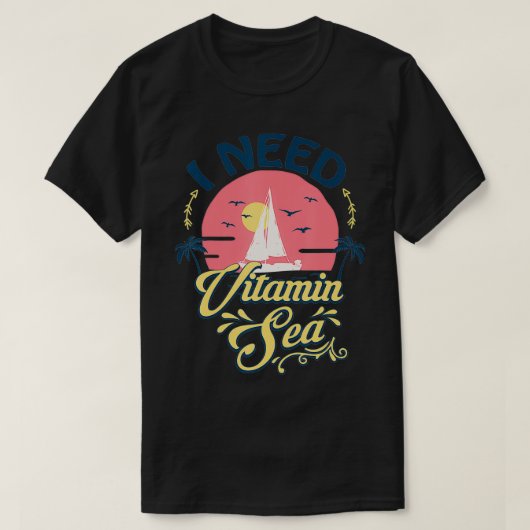 Ich brauche Vitamin Sea T-Shirt (Design vorne)