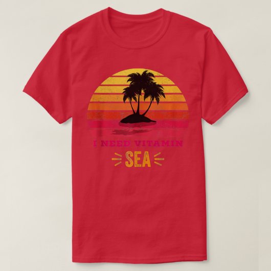Ich brauche Vitamin Sea Theme Tank Top (Design vorne)