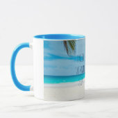 Ich brauche Vitamin Sea Tropical Beach Palm Tree Tasse (Links)