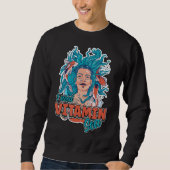 Ich brauche Vitamin Sea Wave Koi Fischsommer Sweatshirt (Vorderseite)