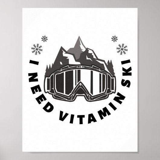 Ich brauche Vitamin Ski Poster (Vorne)