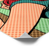 "Ich brauche Wein - Wein versteht mich" Poster (Ecke)