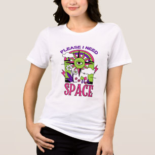 Ich brauche Weltraum Design T-Shirt Tri-Blend Shirt