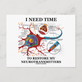 Ich brauche Zeit, um meine Neurotransmitter wieder Postkarte