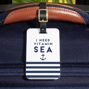 Ich brauche Zitat zum Ankergehalt der Vitamin-See- Gepäckanhänger