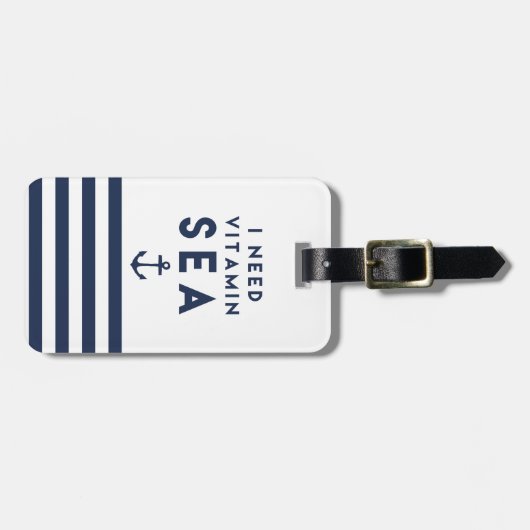 Ich brauche Zitat zum Ankergehalt der Vitamin-See- Gepäckanhänger (Vorderseite horizontal)