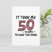 Ich brauchte 50 Jahre, um so gut auszusehen Save The Date (Stehend Vorderseite)