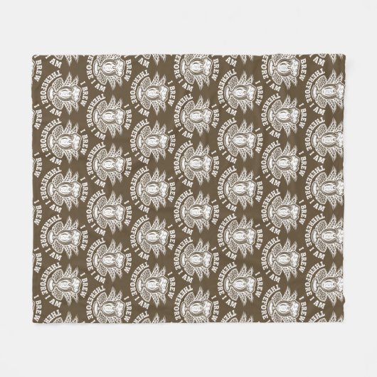 Ich braue also bin ich fleecedecke (Vorderseite (Horizontal))