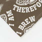 Ich braue also bin ich fleecedecke (Ecke)