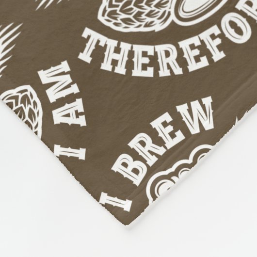 Ich braue also bin ich fleecedecke (Ecke)