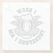 Ich braue also bin ich glasuntersetzer (Rückseite)