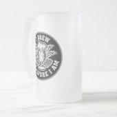 Ich braue also bin ich mattglas bierglas (Vorderseite Links)