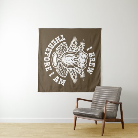 Ich braue also bin ich wandteppich (Beispiel (Horizontal))