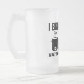 "Ich braue Bier.  Was ist Ihre Supermacht?" Tasse (Links)