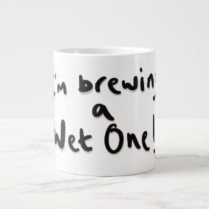 Ich braue eine nasse Jumbo-Tasse