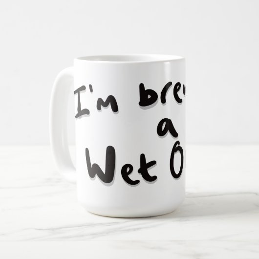 Ich braue eine nasse kaffeetasse (Vorderseite Links)