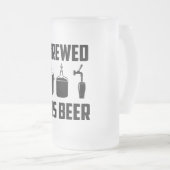 Ich braute dieses Bier! Krug Mattglas Bierglas (VorderseiteRechts)