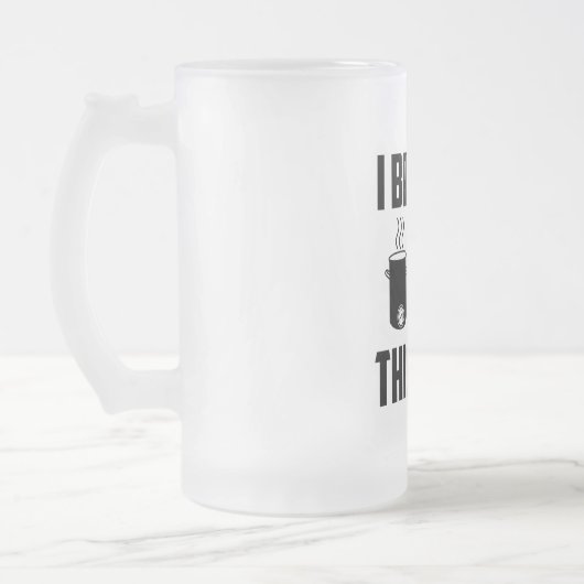 Ich braute dieses Bier! Krug Mattglas Bierglas (Links)