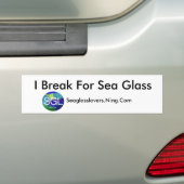 Ich breche für Seeglas, Seaglasslover… Autoaufkleber (Auf Auto)