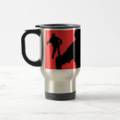 Ich breche für Zombie-schwarze Silhouetten Reisebecher (Links)