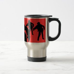 Ich breche für Zombie-schwarze Silhouetten Reisebecher