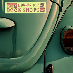 ICH BREMS FÜR BUCHLÄDEN Bücher Lesen Nerdy Süß  Autoaufkleber