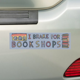 ICH BREMS FÜR BUCHLÄDEN Bücher Lesen Nerdy Süß  Autoaufkleber