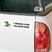 Ich bremse für Alligatoren Autoaufkleber (Auf Lkw)