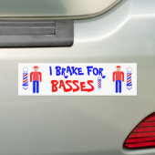 Ich bremse für Bässe! Autoaufkleber (Auf Auto)