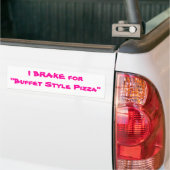 ICH BREMSE für "Buffet-Art-Pizza " Autoaufkleber (Auf Lkw)
