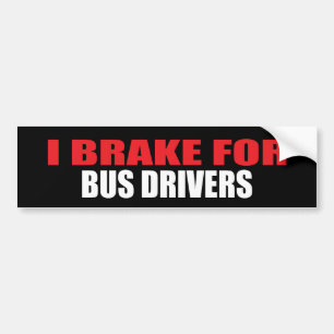 Ich bremse für Bustreiber Autoaufkleber