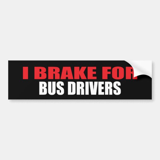 Ich bremse für Bustreiber Autoaufkleber (Vorne)