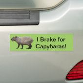 Ich bremse für Capybara Autoaufkleber (Auf Auto)