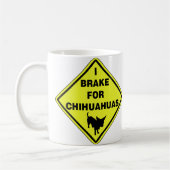 Ich bremse für Chihuahua Kaffeetasse (Links)