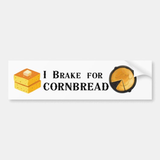Ich bremse für Cornbread Autoaufkleber (Vorne)