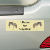Ich bremse für Coyotes Autoaufkleber (Auf Auto)
