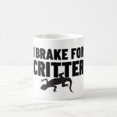 Ich bremse für Critter.w Kaffeetasse (Mittel)