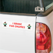 ICH BREMSE FÜR DIE GNOMES (ROT) AUTOAUFKLEBER (Auf Lkw)