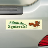 Ich bremse für Eichhörnchen! Autoaufkleber (Auf Auto)