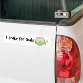 Ich bremse für Eulen Autoaufkleber (Auf Lkw)