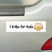 Ich bremse für Eulen Autoaufkleber (Auf Auto)