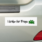 Ich bremse für Frösche Autoaufkleber (Auf Auto)