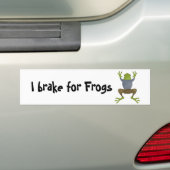 Ich bremse für Frösche Autoaufkleber (Auf Auto)