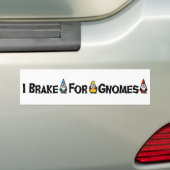 Ich bremse für Gnomes Autoaufkleber (Auf Auto)