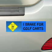 Ich bremse für Golfmobile Autoaufkleber (Auf Auto)
