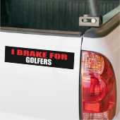 Ich bremse für Golfspieler Autoaufkleber (Auf Lkw)