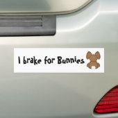 Ich bremse für Häschen Autoaufkleber (Auf Auto)