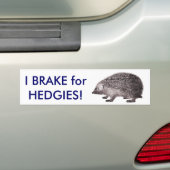 Ich bremse für HEDGIES! Retten Sie Igeln Autoaufkleber (Auf Auto)